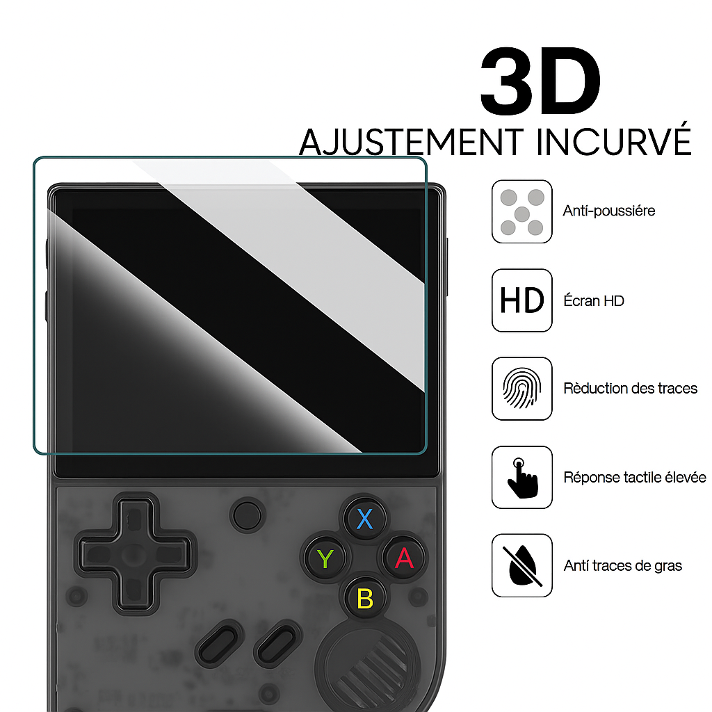 2 en 1 protection d'écran + étui de rangement R36S